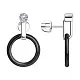 Серьги пуссеты из серебра