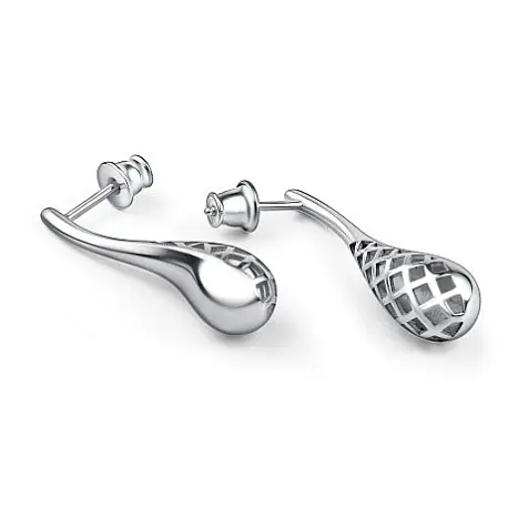 Серьги пуссеты из серебра