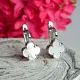 Серьги с английским замком из серебра