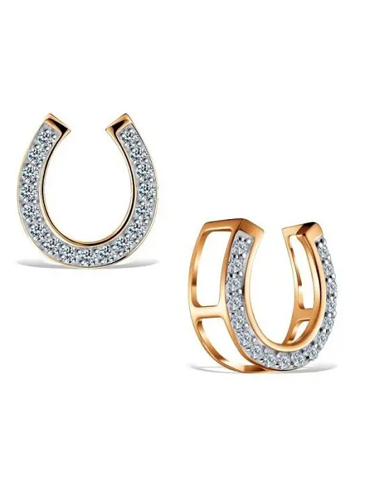 Подвеска бегунок из комбинированного золота