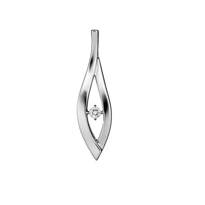 Подвеска декоративная из белого золота