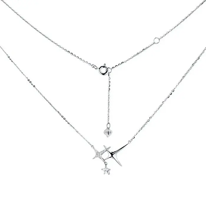 Цепь колье из серебра