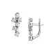 Серьги с английским замком из белого золота