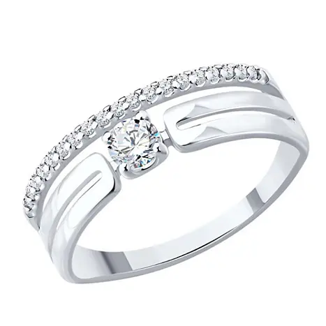 Кольцо декоративное из серебра