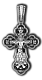 Подвеска крест из серебра