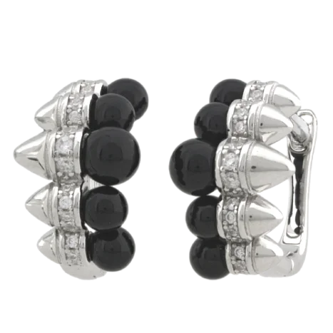 Серьги с английским замком из серебра