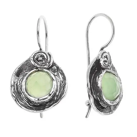 Серьги петельки из серебра