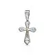 Подвеска крест из серебра