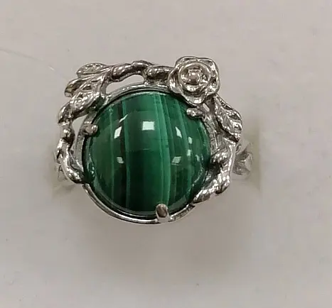 Кольцо декоративное из серебра