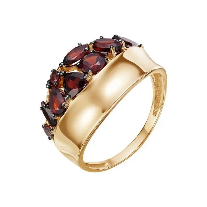 Кольцо декоративное из красного золота