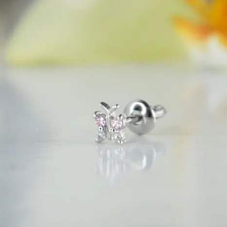 Серьги одиночные из серебра