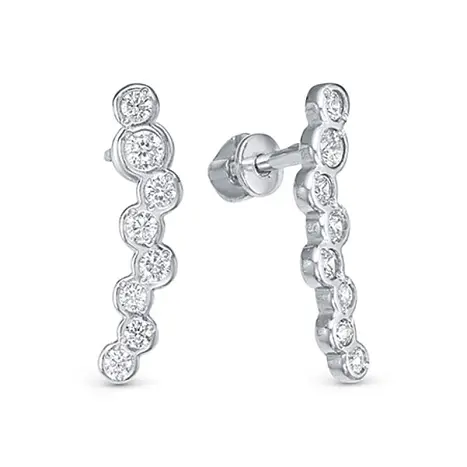 Серьги пуссеты из серебра