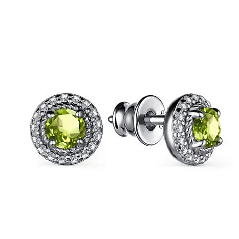 Серьги с английским замком из серебра