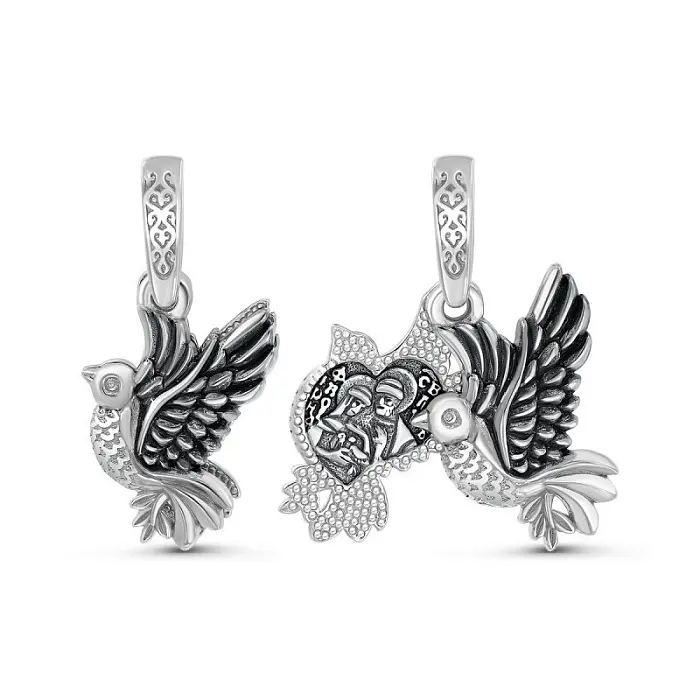 Подвеска икона из серебра