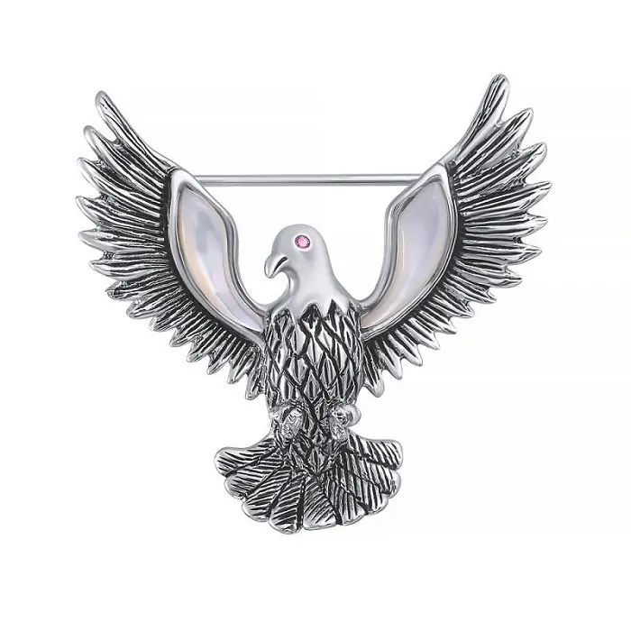 Брошь из черного серебра