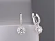 Серьги подвесные из серебра