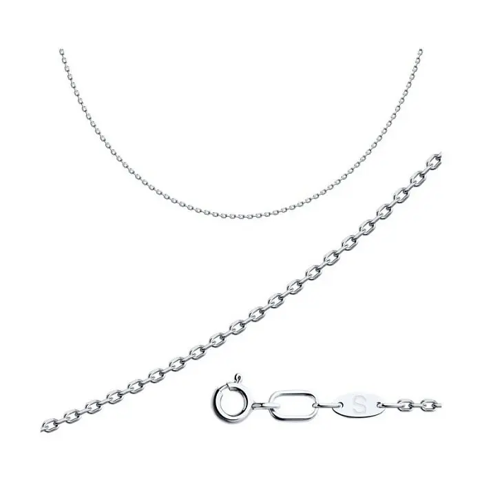 Цепь из белого золота