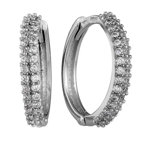 Серьги конго из серебра