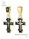Подвеска крест из позолоты