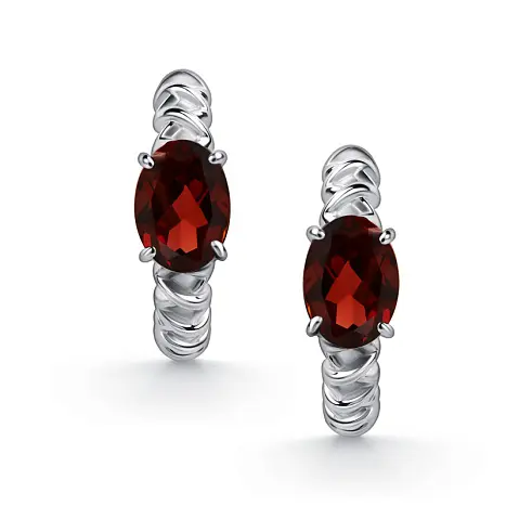 Серьги с английским замком из серебра