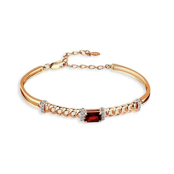 Браслет декоративный из красного золота