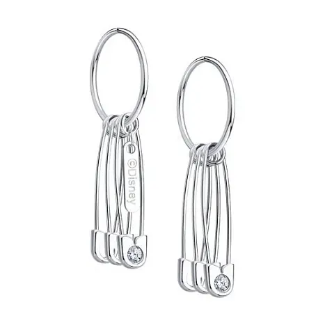 Серьги конго из серебра