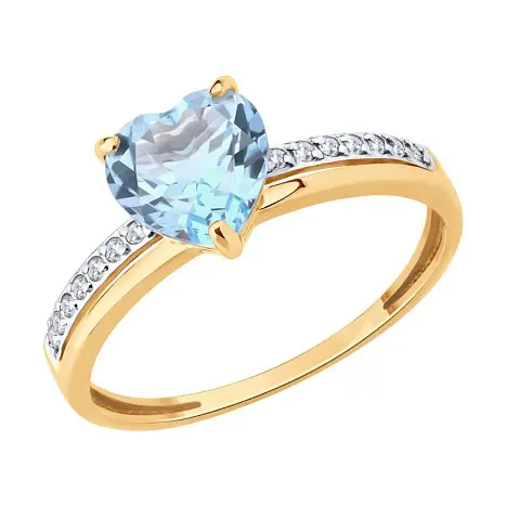 Серьги с английским замком из красного золота
