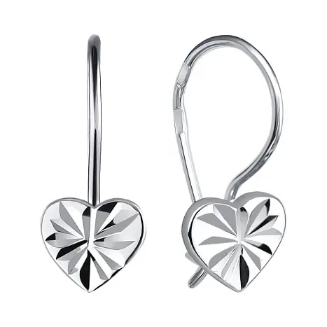 Серьги детские из серебра