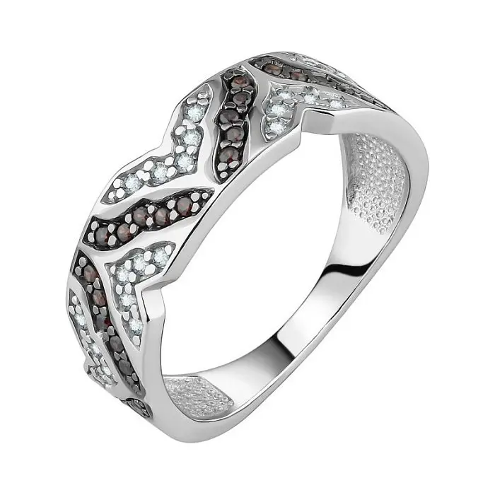 Кольцо декоративное из серебра