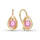Серьги детские из красного золота