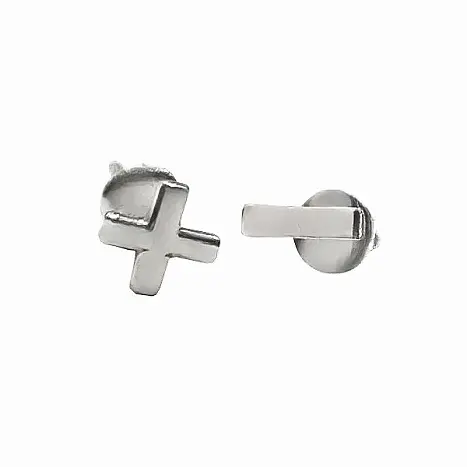 Серьги пуссеты из серебра