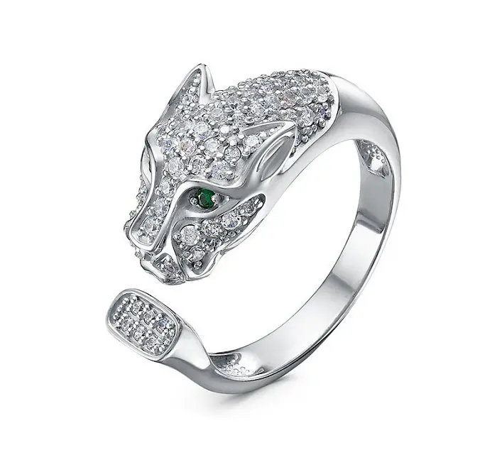 Кольцо декоративное из серебра