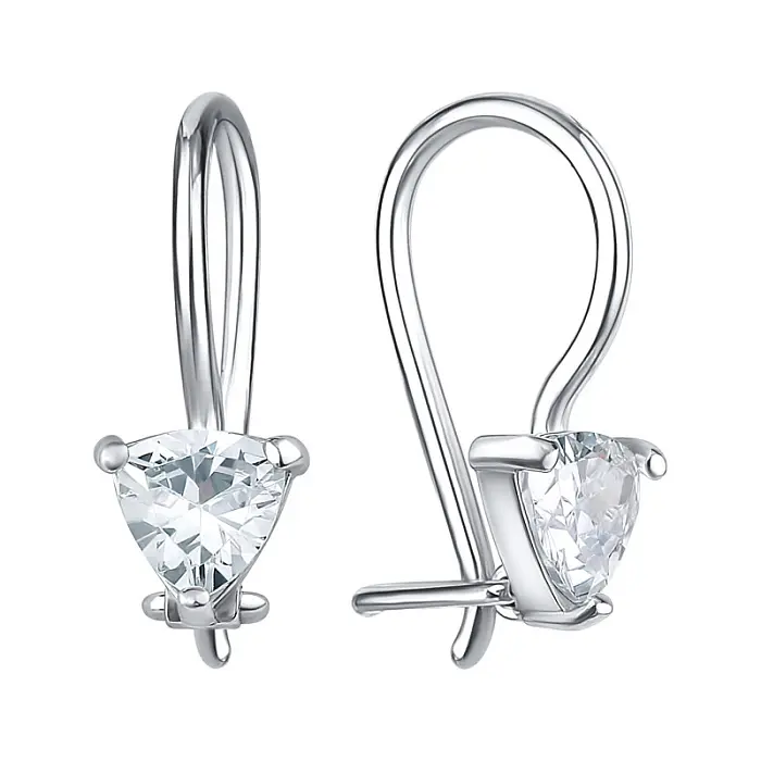 Серьги детские из серебра вид 1