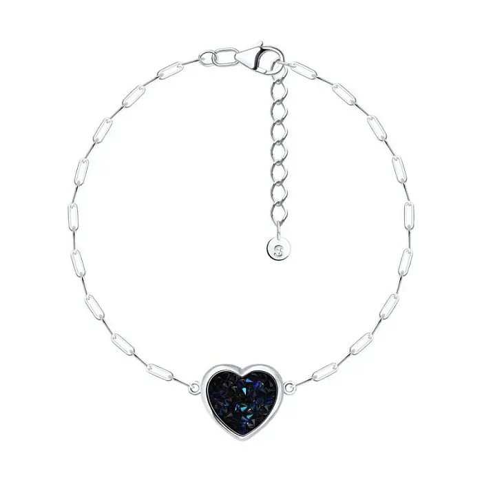 Браслет декоративный из серебра