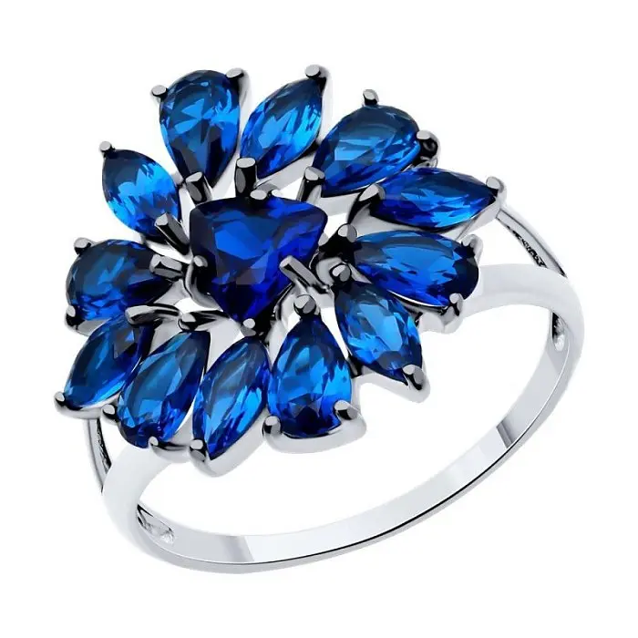 Кольцо декоративное из серебра