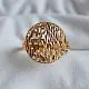 Кольцо декоративное из красного золота