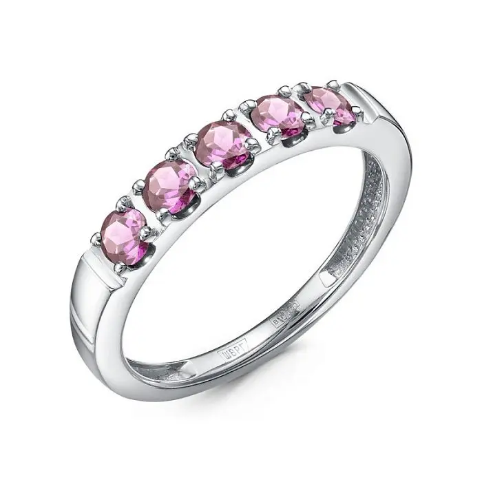 Кольцо декоративное из белого золота