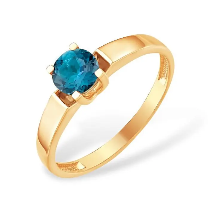 Кольцо декоративное из красного золота