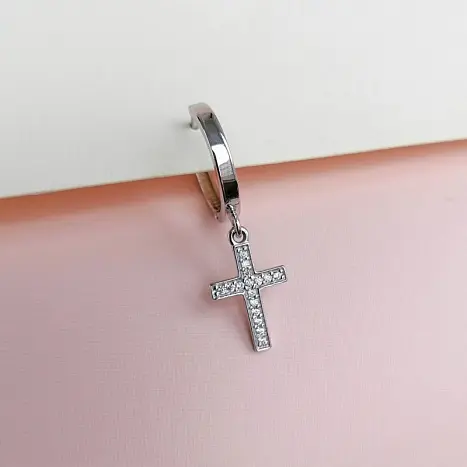 Серьги конго из серебра