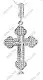 Подвеска крест из серебра