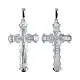 Подвеска крест из серебра