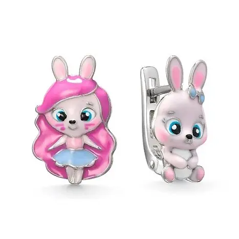 Серьги детские из серебра