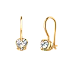 Серьги детские из красного золота