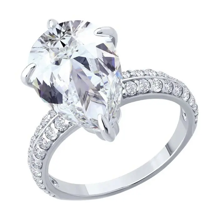 Кольцо декоративное из серебра