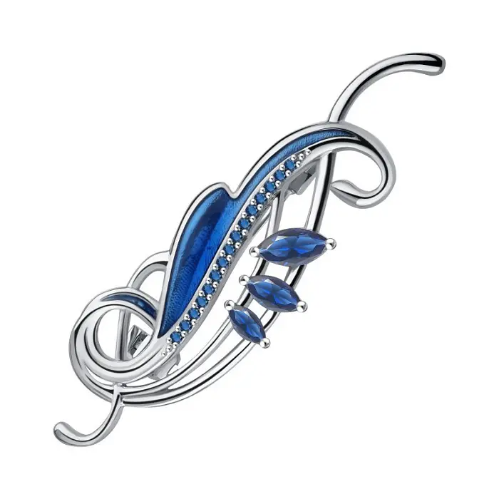 Брошь из серебра