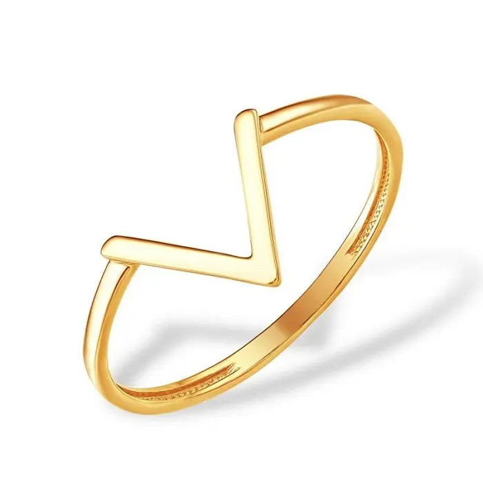 Кольцо декоративное из красного золота