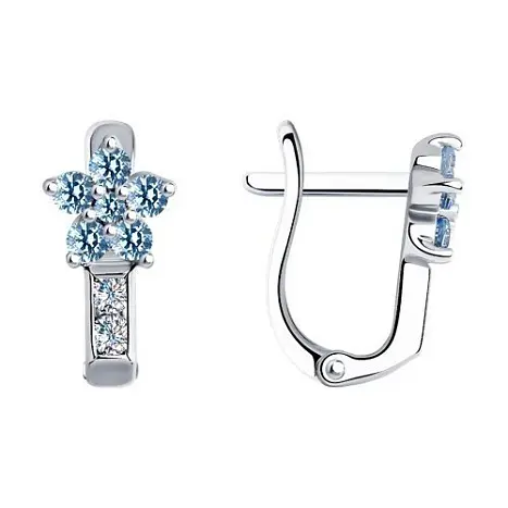 Серьги детские из серебра