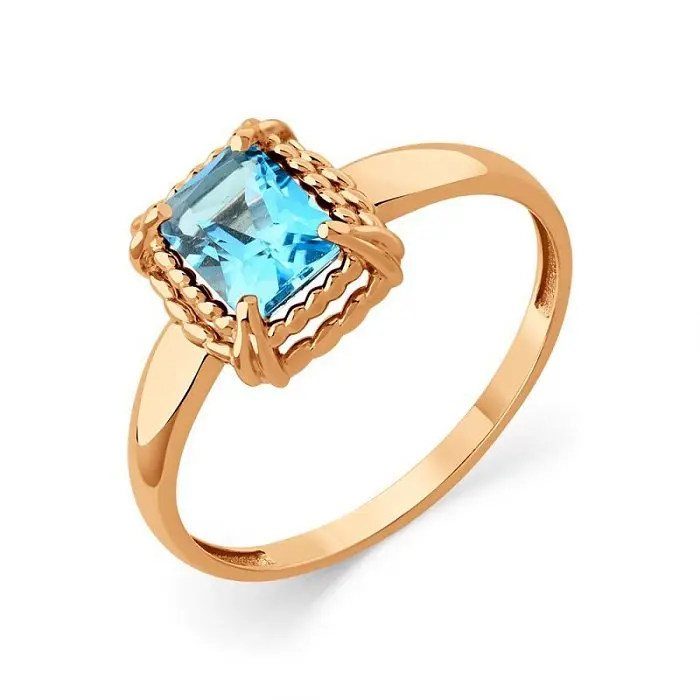 Кольцо декоративное из красного золота