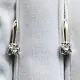 Серьги с английским замком из белого золота