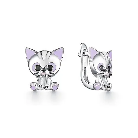 Серьги детские из серебра